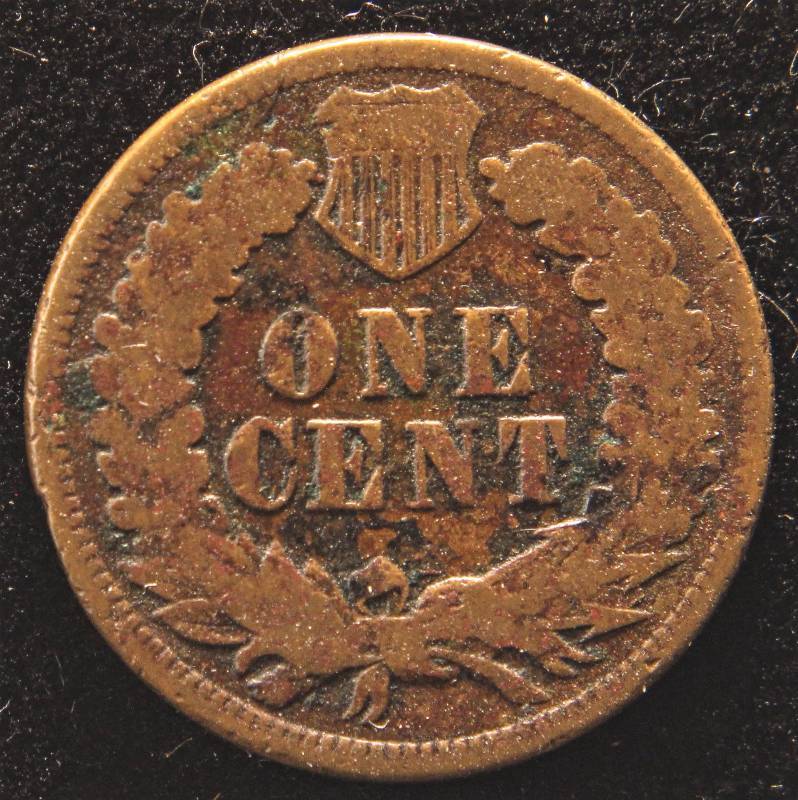lot 48 image: 1874 INDIAN HEAD CENT VG DETAILS POROUS
