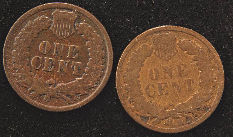 lot 62 image: GROUP OF 2 INDIAN HEAD CENTS 1880 & 1881