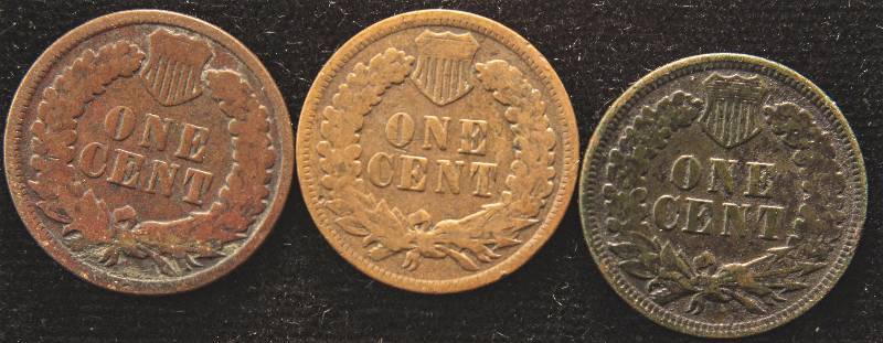 lot 79 image: GROUP OF 3 INDIAN HEAD CENTS 1898, 1899 & 1900 G-FINE