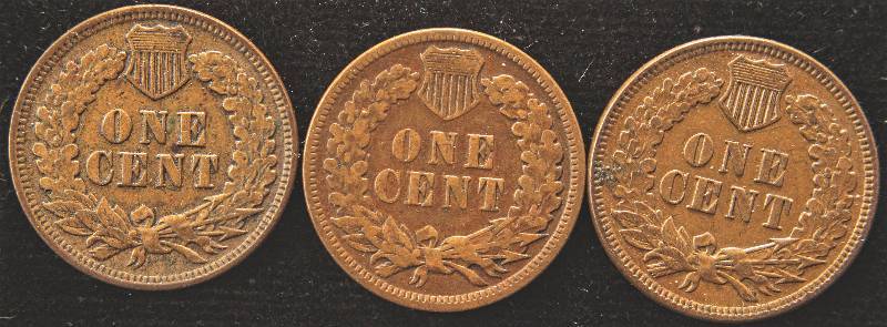 lot 86 image: GROUP OF 3 INDIAN HEAD CENTS 1904(XF), 1905(F) & 1906(AU)