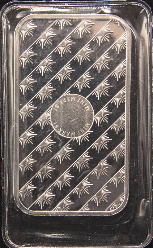 lot 8A image: 1 TROY OZ. .999 FINE SILVER BAR SUNSHINE MINTING SEALED