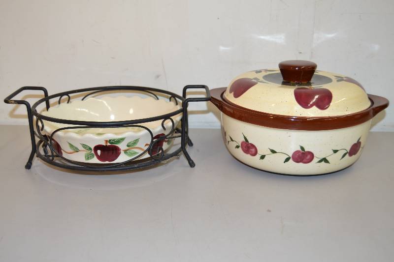lot 33 image: Casserole Dish, Serving Dish