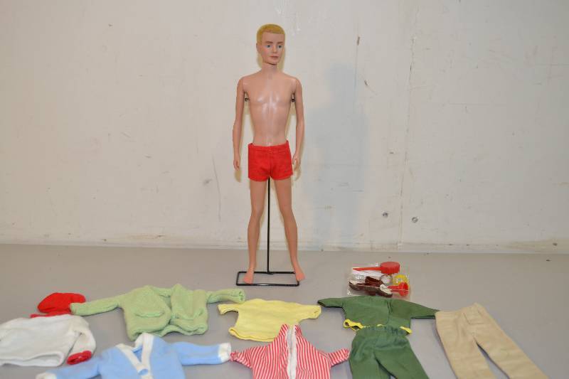lot 87 image: Vintage Ken Doll With Accessories