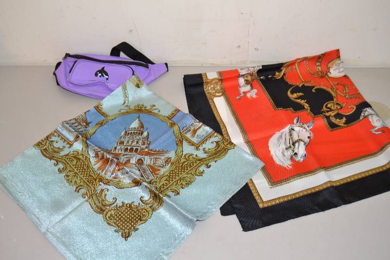 lot 89 image: Scarves, Fanny Pack