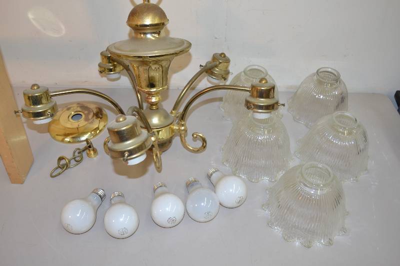 lot 108 image: Chandelier and Ladder