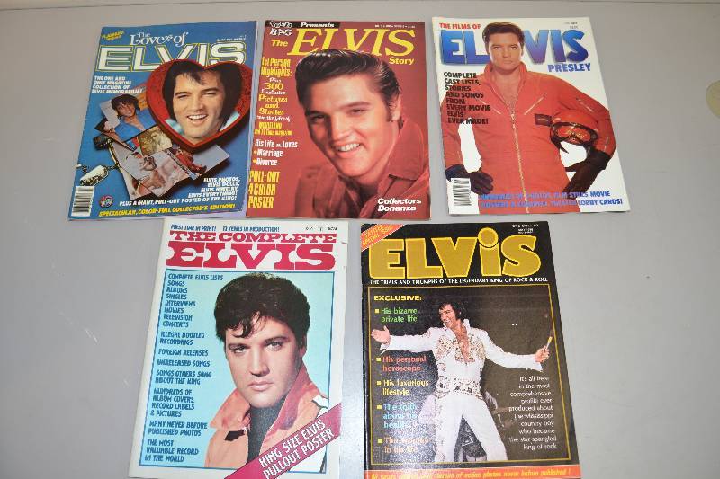 lot 113 image: Vintage Elvis Magazines