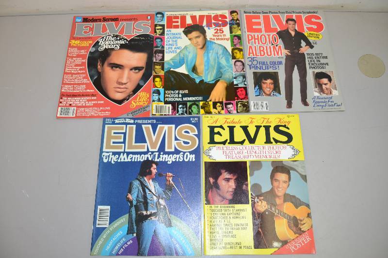 lot 115 image: Vintage Elvis Magazines