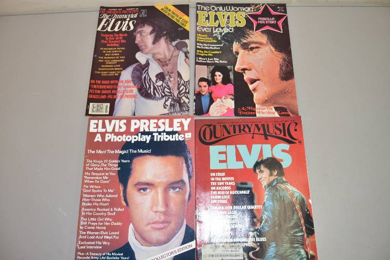 lot 116 image: Vintage Elvis Magazines