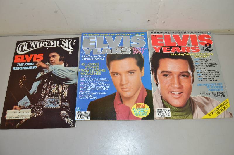 lot 117 image: Vintage Elvis Magazines