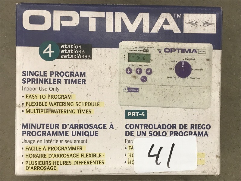 lot 41 image: Unused Optima 4-Station Single Prog...