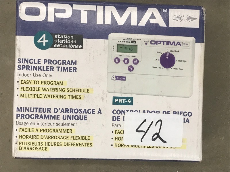 lot 42 image: Unused Optima 4-Station Single Prog...