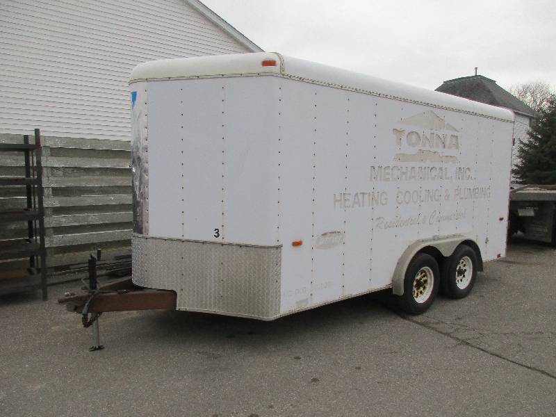 2001 Interstate enclosed trailer with V-nose 7 x 14