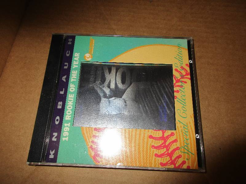 Chuck Knoblauch 1991 rookie of the year holoprism card unopened #35,171 of 250,000