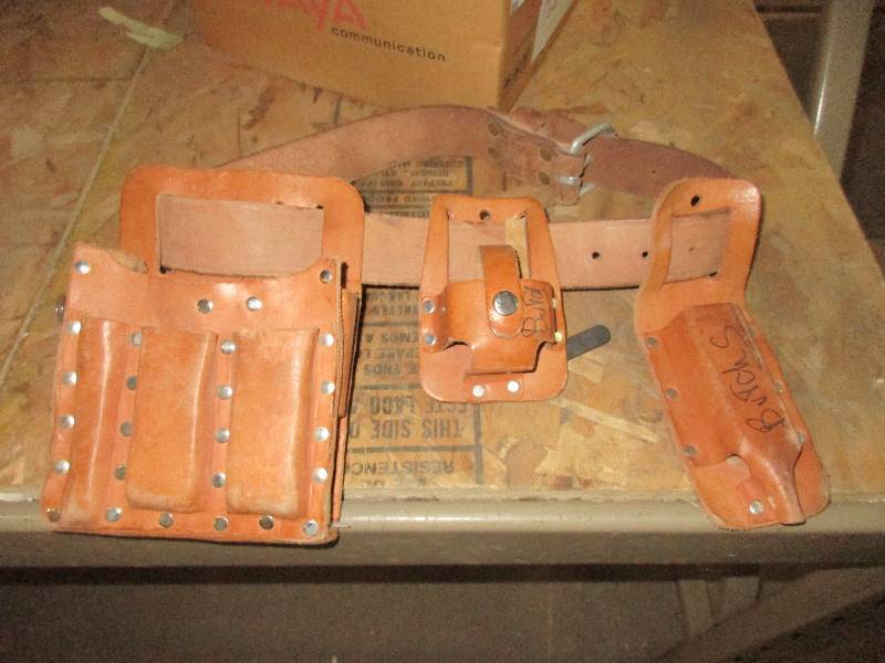 klein leather tool belt