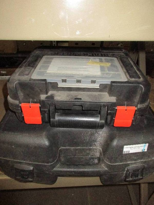 2 empty tool storage containers