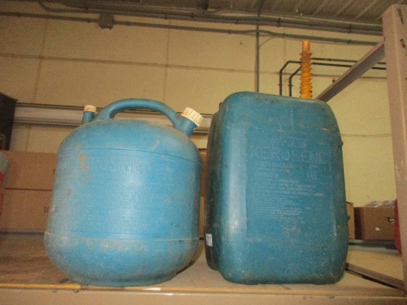 2 diesel fuel or kerosene cans
