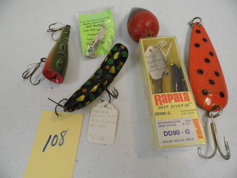 Assorted Fishing Lures and Tackle