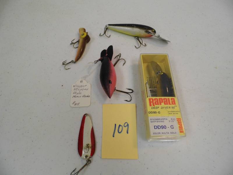 Assorted Fishing Lures and Tackle