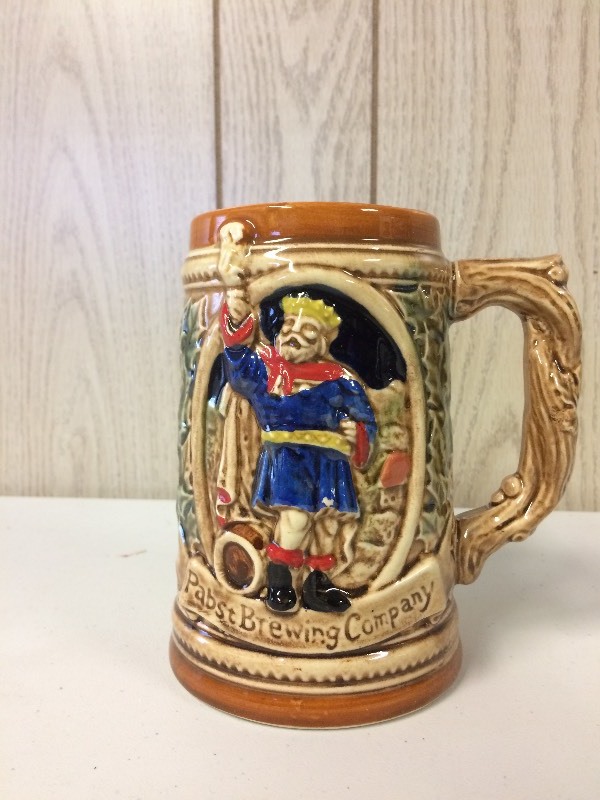 lot 8 image: PABST BREWING COMPANY PBR STEIN 1984 LE