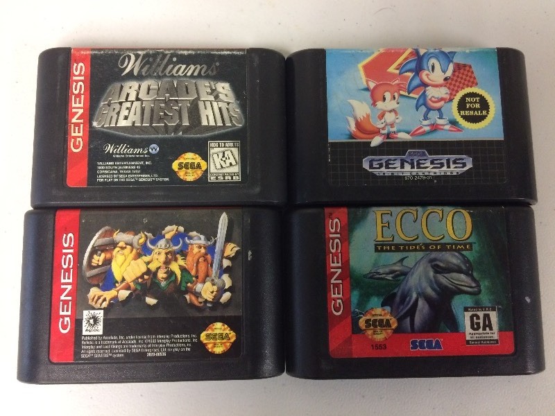 lot 16 image: 4 SEGA GENESIS GAMES