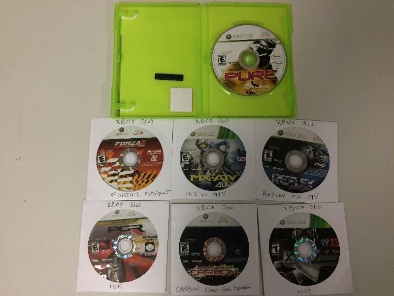 lot 21 image: 7 XBOX 360 GAMES