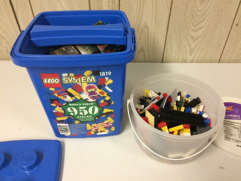 lot 43 image: 2 FULL PAILS OF LEGOS