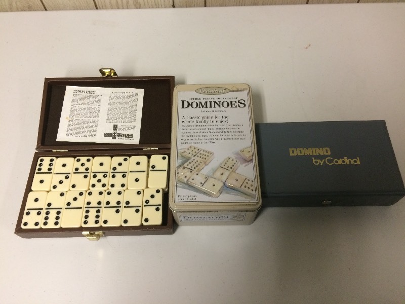 lot 47 image: 3 SETS OF DOMINOES