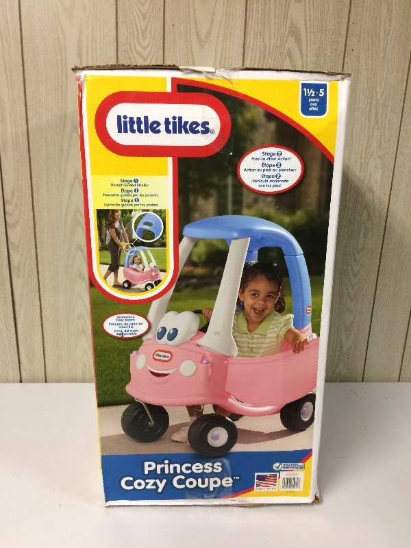 lot 54 image: NIB LITTLE TYKES PRINCESS COZY COUPE