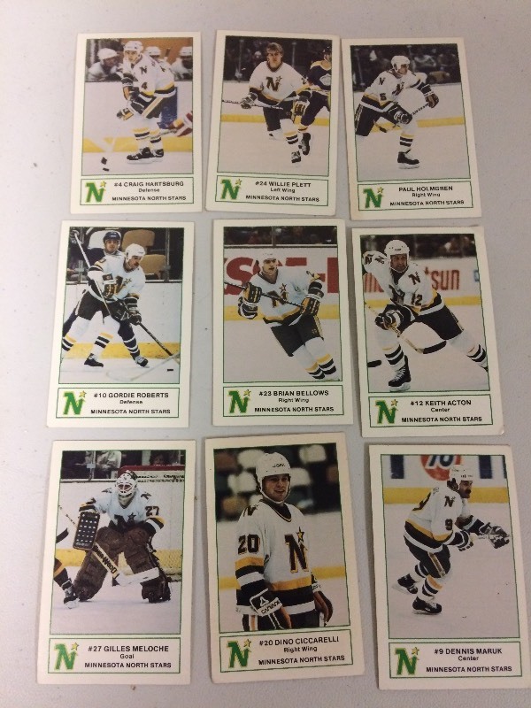 lot 62 image: 1984 NORTH STARS HOCKEY CARDS 7 ELEVEN