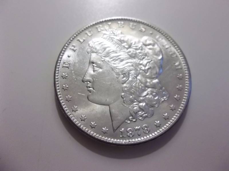 1878 S Morgan Silver Dollar Very High Grade MS (Grey Sheets Value $90.00)