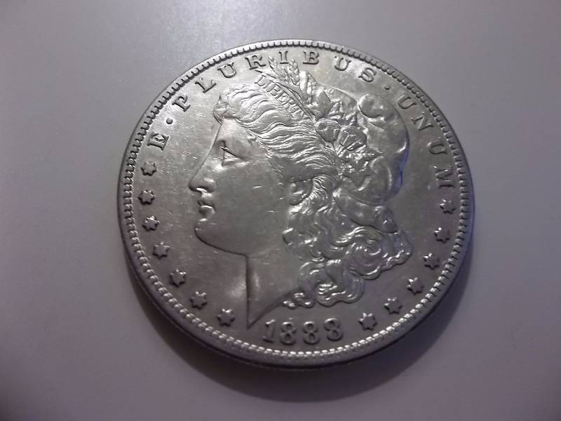 1888 S Morgan Silver Dollar Higher Grade AU