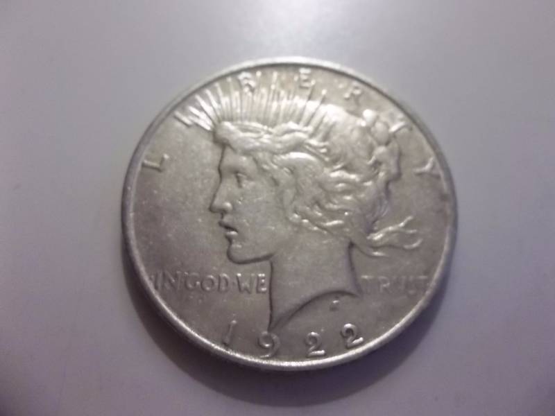 1922 S  Silver Peace Dollar  High Grade