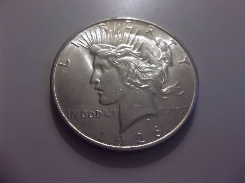 1926 D Silver Peace Dollar Very High Grade