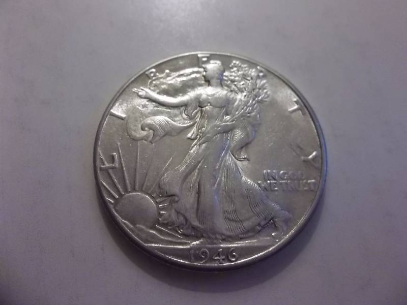 1946 D Walker Half Dollar Very High Grade MS