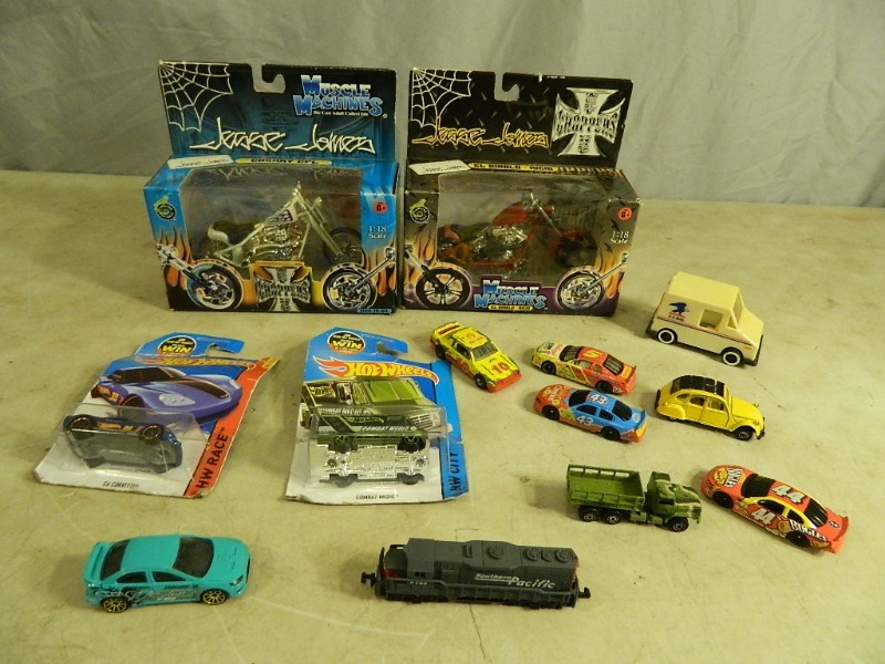 lot 17 image: Choppers, Hotwheels, and More