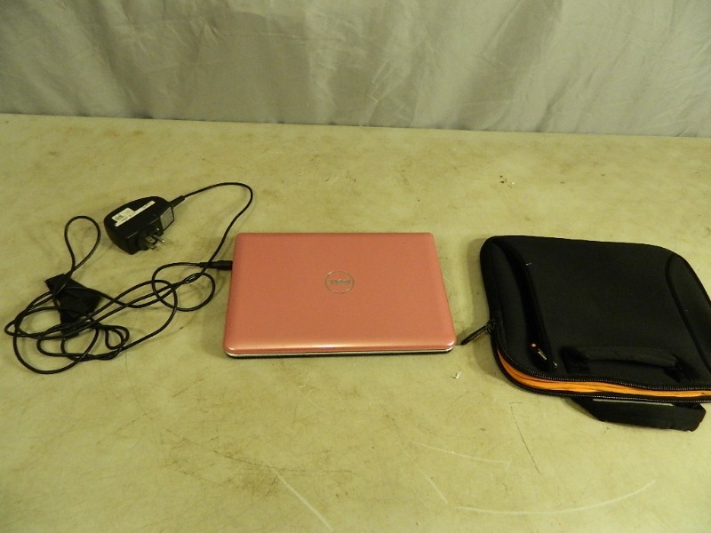 lot 19 image: Dell Inspiron Mini Laptop with Charger and Case