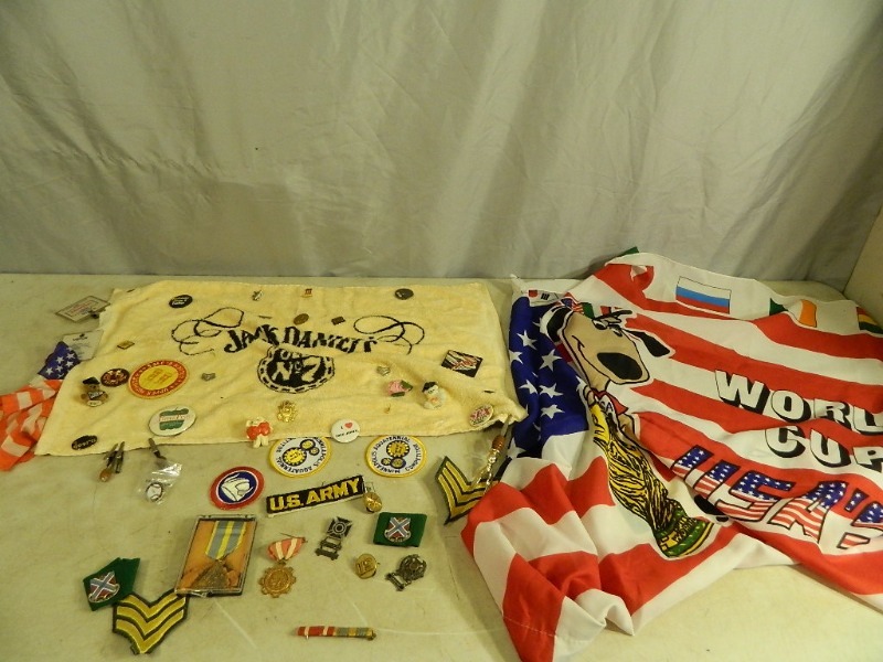 lot 26 image: Medals, Pins, Patches, and More