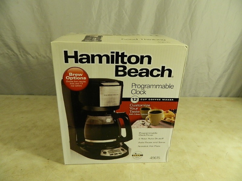 lot 28 image: New Hamilton Beach Coffee Maker