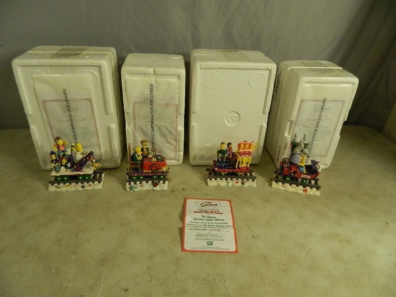 lot 53 image: 4 The Simpsons Collectibles Train