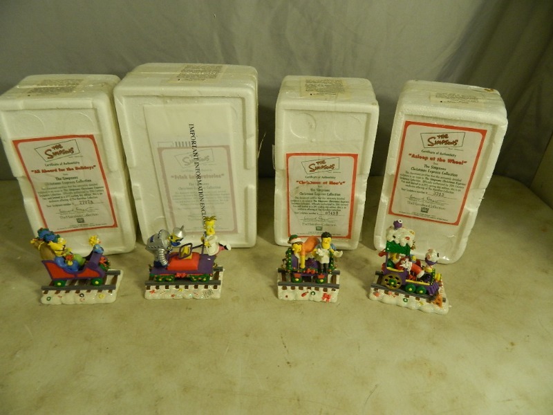 lot 54 image: 4 The Simpsons Collectibles Train