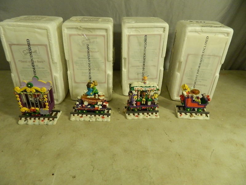 lot 55 image: 4 The Simpsons Collectibles Train