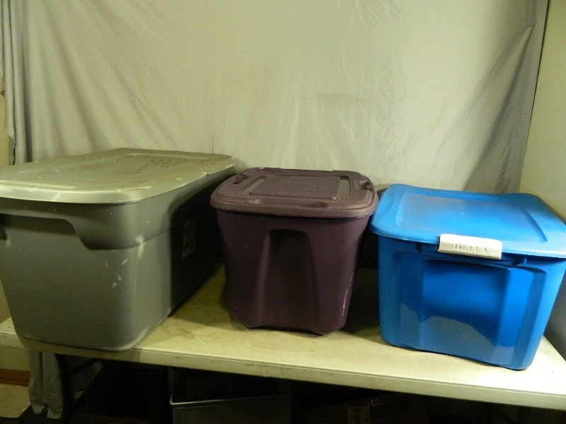 lot 175 image: 3 Totes with Lids
