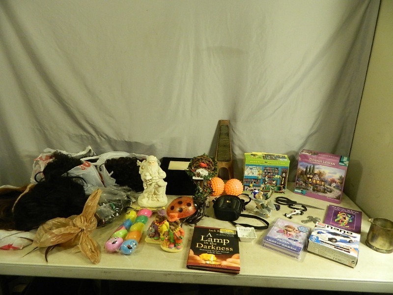 lot 181 image: Hair, Lady Bug Lamp, and More