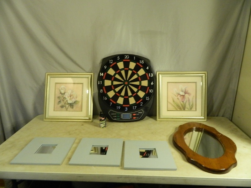 lot 192 image: Dartboard, Art, and More