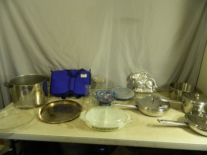 lot 198 image: Pyrex, Pans, and More