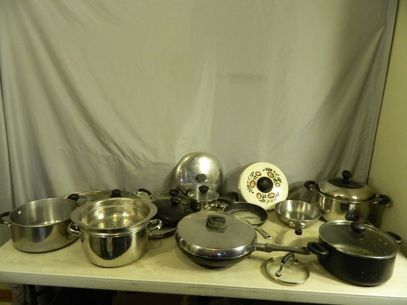 lot 204 image: Pots and Pans