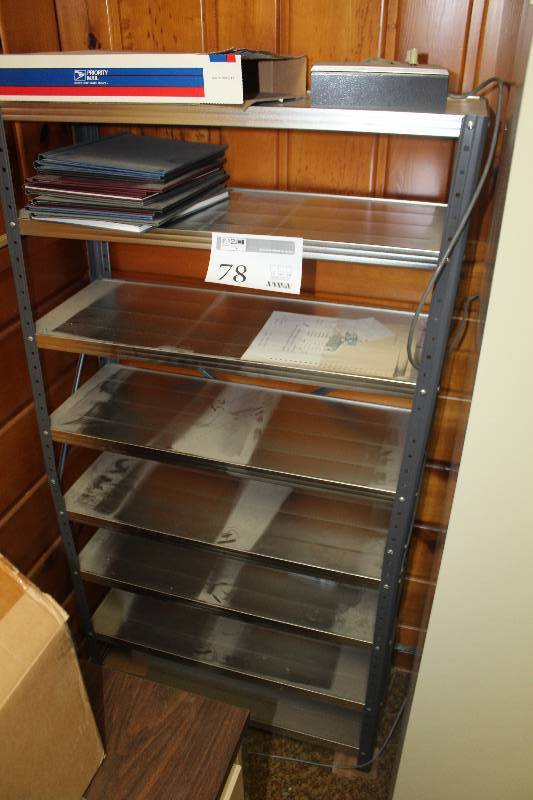 lot 78 image: 8-Shelf Metal Storage Rack