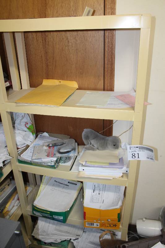 lot 81 image: Lot of (3) Plastic Shelves