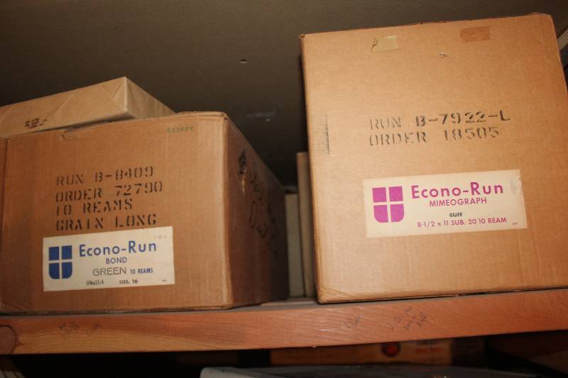 lot 202 image: Shelf Lot of Paper Products