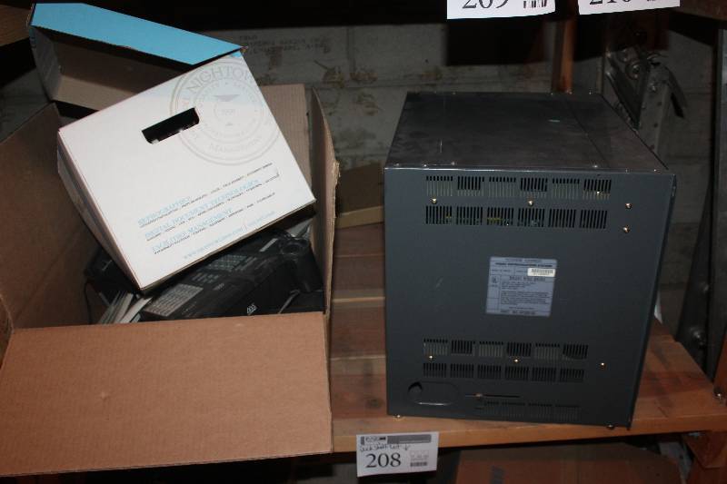 lot 209 image: Shelf Lot of Telecom Equipment